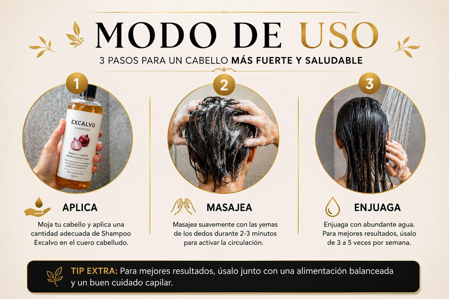 SHAMPOO EXCALVO CRECIMIENTO CAPILAR 2x1